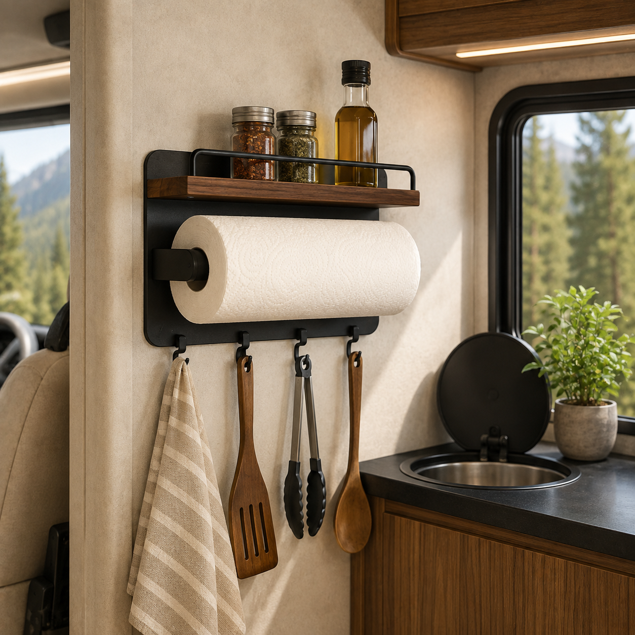 Drivria WallRail Kitchen Organizer