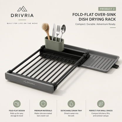 Drivria FoldFlat Over-Sink Drying Rack